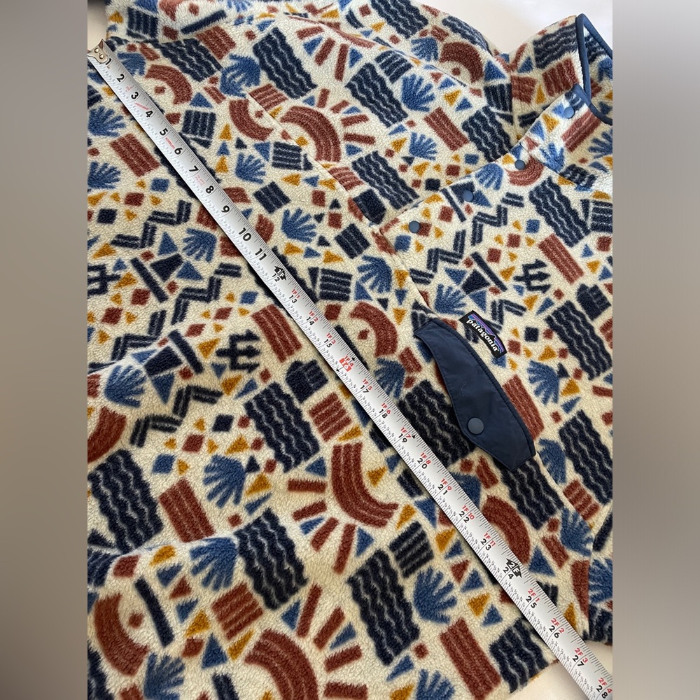 Patagonia Synchilla Snap-T Pullover Men's XL Protected Peaks Multi Big Oatmeal - Picture 4 of 12